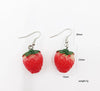 Europe and the United States  personality sweet three-dimensional resin simulation strawberry earrings earrings creative female fun fruit earrings