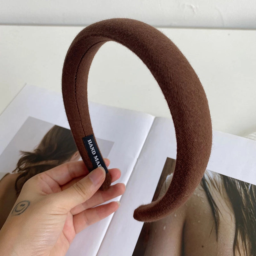 fashion solid color cloth handmade hair band 1 piece