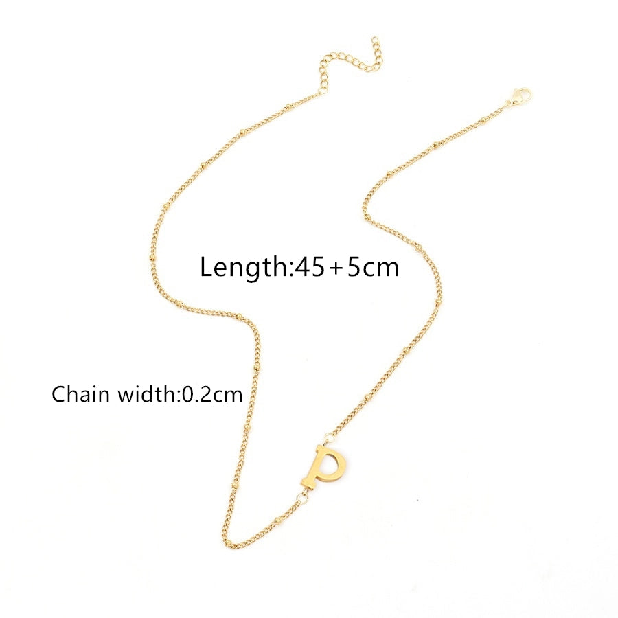 Jewelry Simple Style Classic Style Letter 201 Stainless Steel 304 Stainless Steel Pendant Necklace