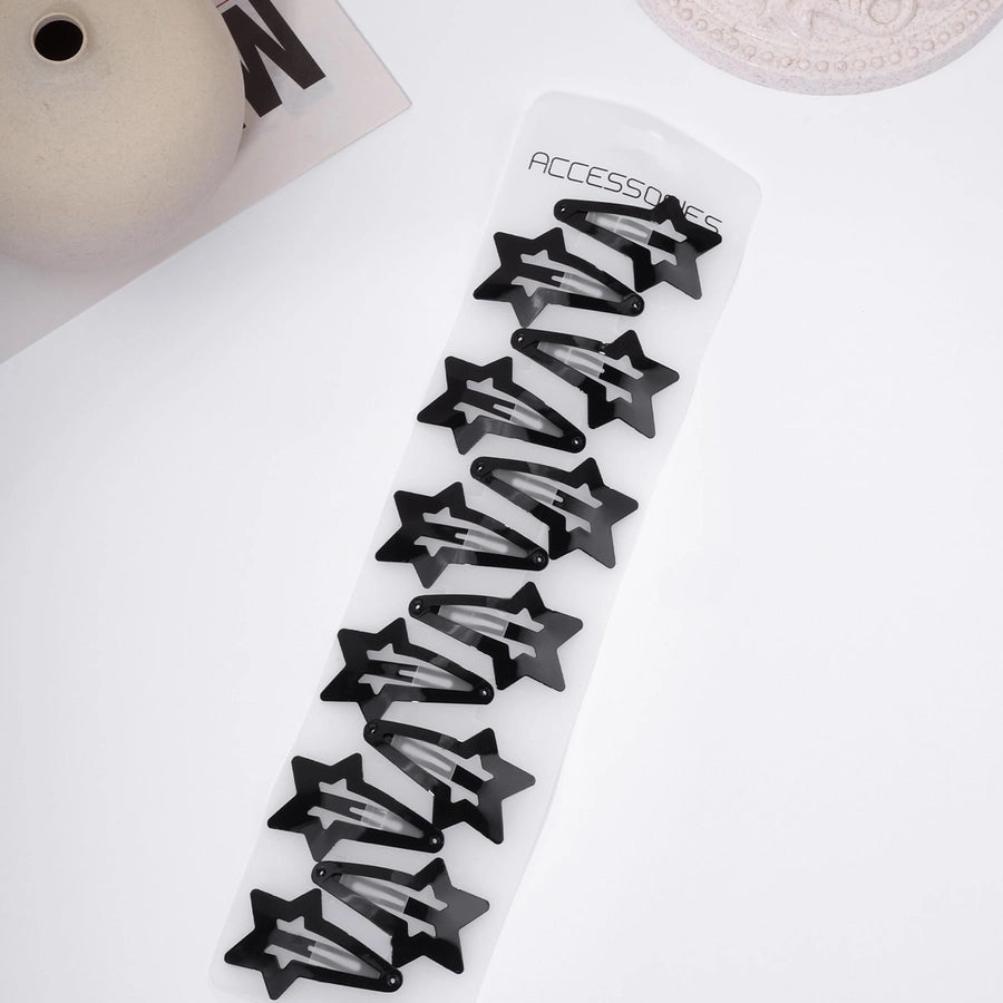 women's basic star alloy hair clip