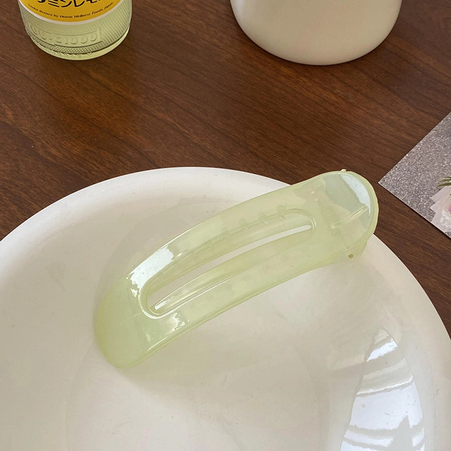 fashion solid color green new hairpin cosmetic clip hair ornaments