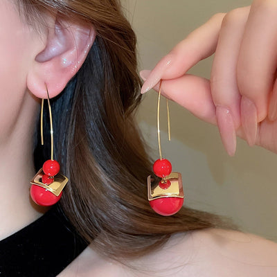 1 Pair Simple Style Round Plating Copper Resin Ear hook