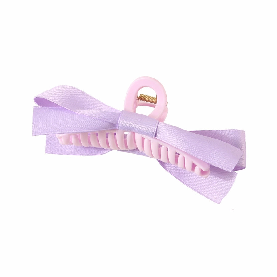 Women's Sweet Simple Style Bow Knot Plastic Hair Clip