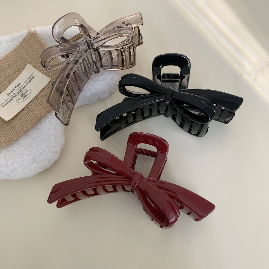 Women's Elegant Streetwear Bow Knot PS Hair Claws