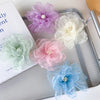 Women's Elegant Romantic Solid Color Gauze Patchwork Hair Clip