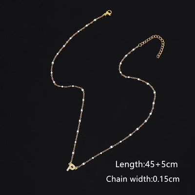 201 Stainless Steel Copper Letter Pendant Necklace