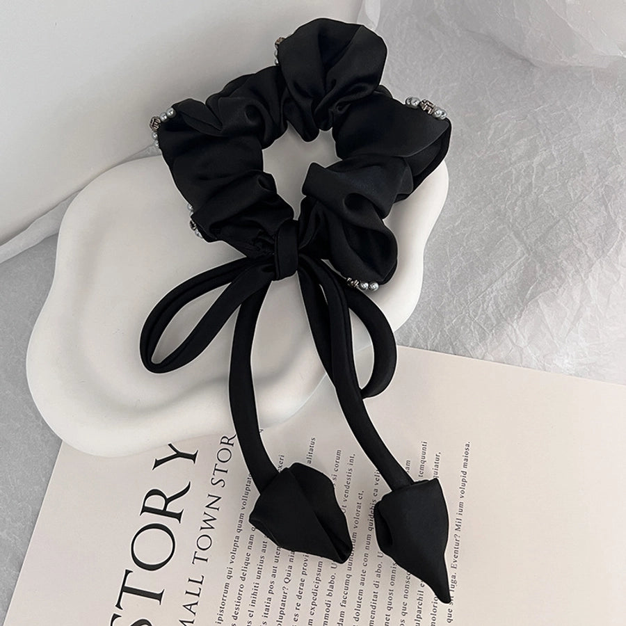 Women's Lady Solid Color Cloth Hair Tie