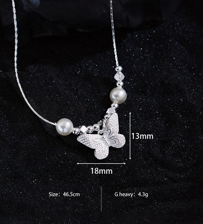 Jewelry Elegant Luxurious Butterfly Copper Necklace