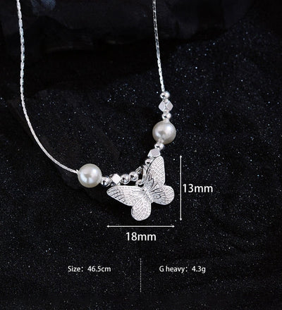 Jewelry Elegant Luxurious Butterfly Copper Necklace