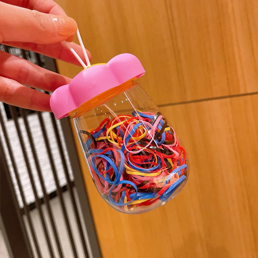 simple style colorful flower plastic polishing rubber band 1 piece