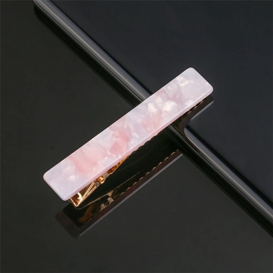 fashion marble acetic acid sheets metal hair clip 1 piece