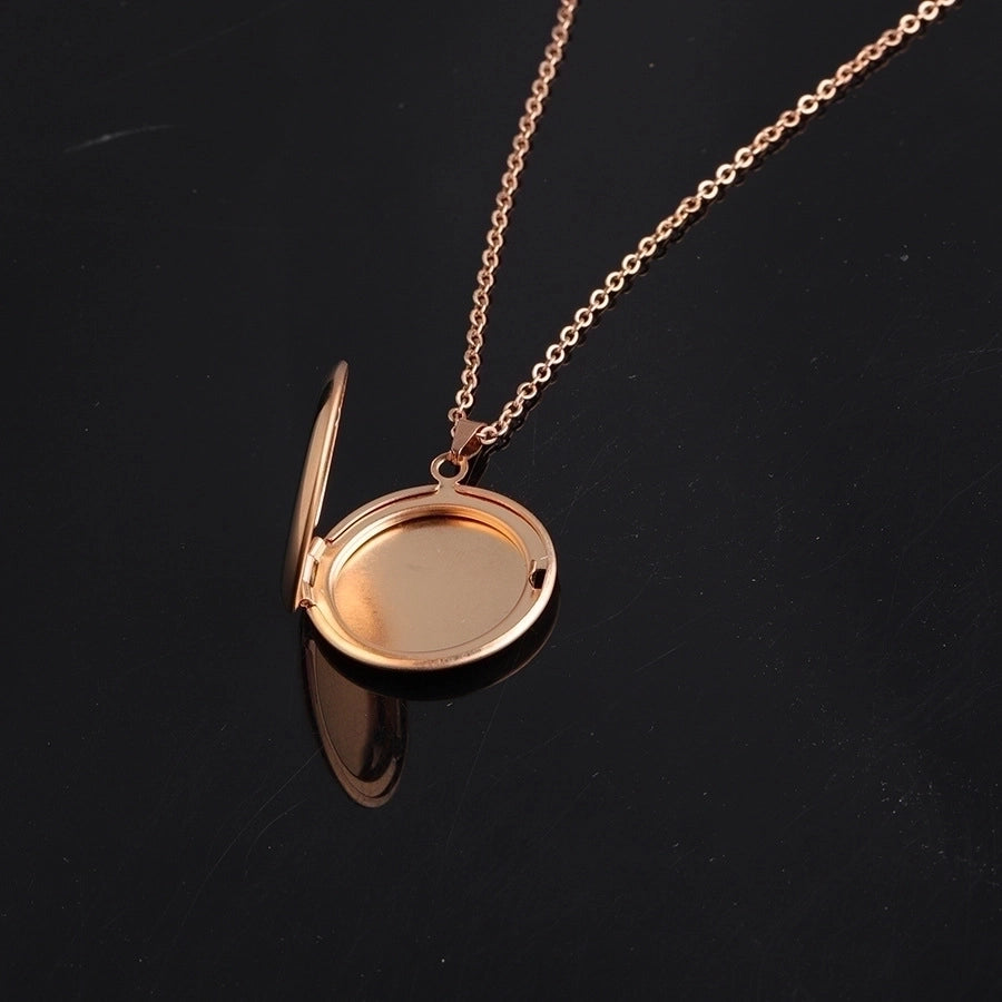 Jewelry IG Style Modern Style Classic Style Round 304 Stainless Steel Plating Pendant Necklace