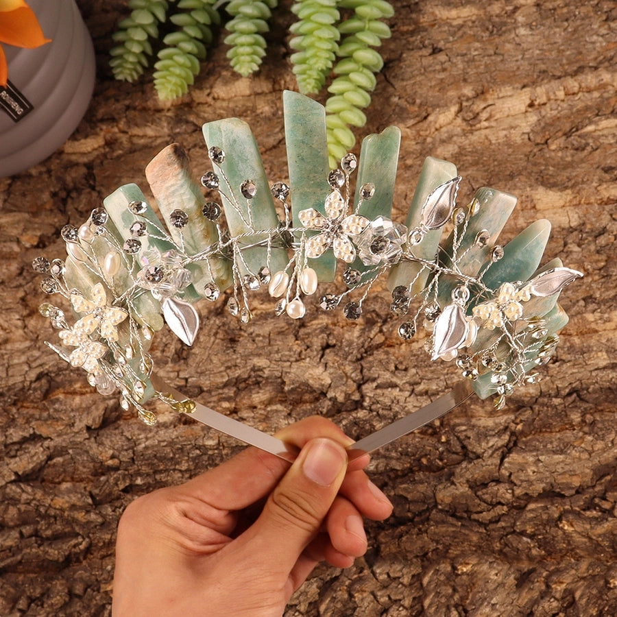 Women's Simple Style Classic Style Color Block Alloy Inlay Crystal Rhinestones Hair Band