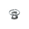 Copper Brass 18K Gold Plated Letter Open Rings