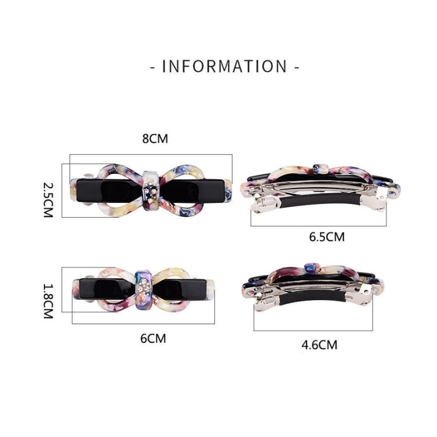 Women's Simple Style Bow Knot Acetic acid sheets Hair Clip