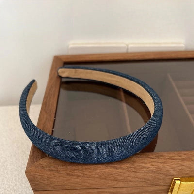 simple style solid color cloth hair band