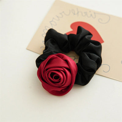 Women's Elegant Flower Cloth Hair Tie