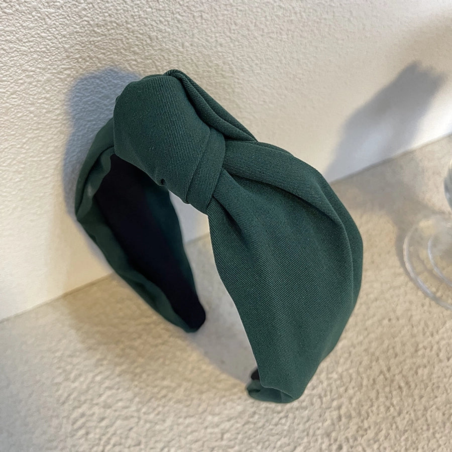 Europe and America  New Hair-Hoop Headband Versatile  Textured Fabric Headdress Hairpin Wide Brim Knotted Hair Hoop