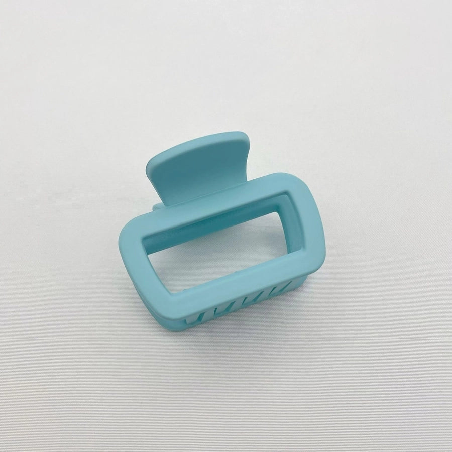 Simple square frosted rubber paint clip large small size back head high horsetail shark clip hair accessories hair clip