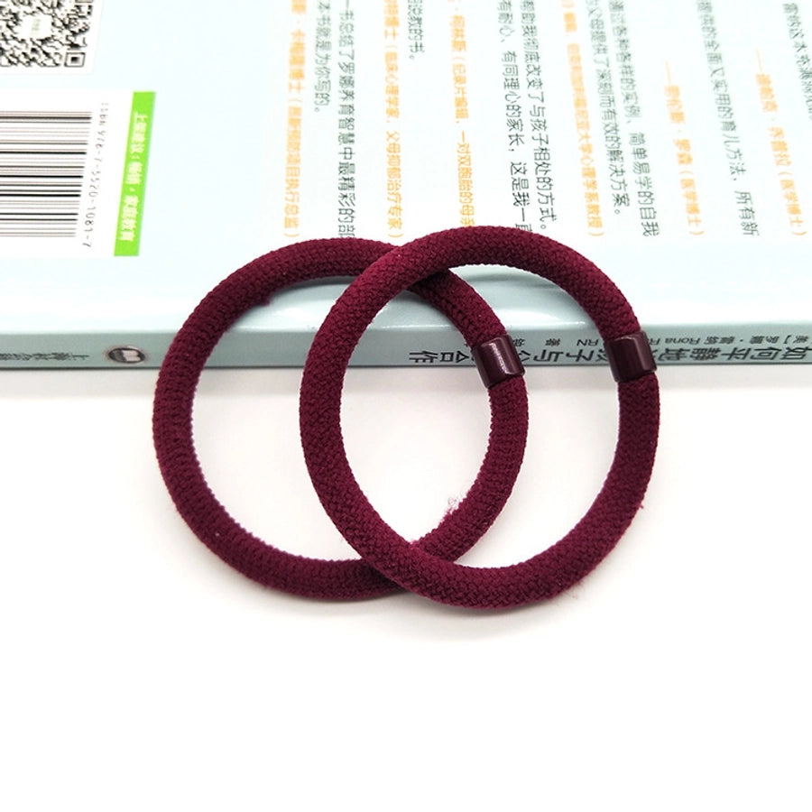 fashion solid color cloth hair tie