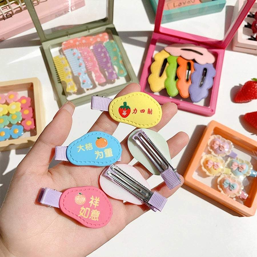 simple style flower arylic hair clip