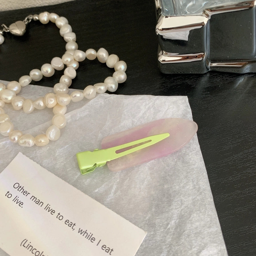 Women's Simple Style Classic Style Solid Color Acetic acid sheets Hair Clip