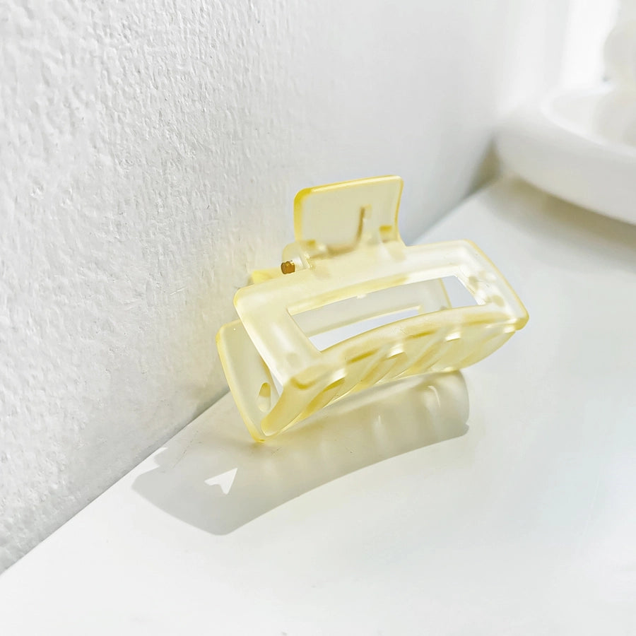 sweet solid color arylic hair claws 1 piece