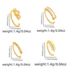 1 Piece Nose Rings & Studs Simple Style Geometric Heart Shape Alloy Plating Inlay Rhinestones Nose Rings & Studs