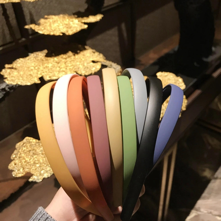 u shape solid color plastic resin hair band 1 piece