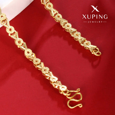 Jewelry Retro Geometric Copper 18K Gold Plated Plating Necklace