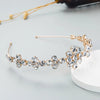 fashion alloy diamond glass drill flower headband korean metal headband