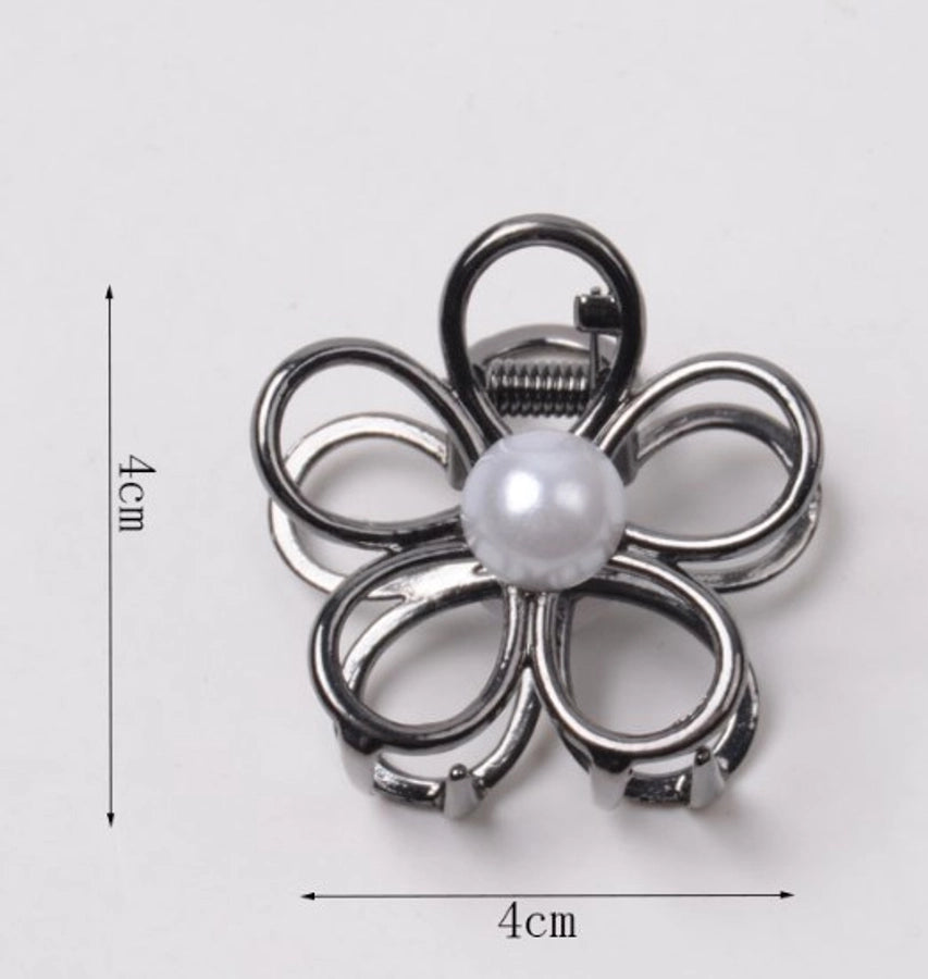 Women's Elegant Flower Alloy Plating Hair Claws