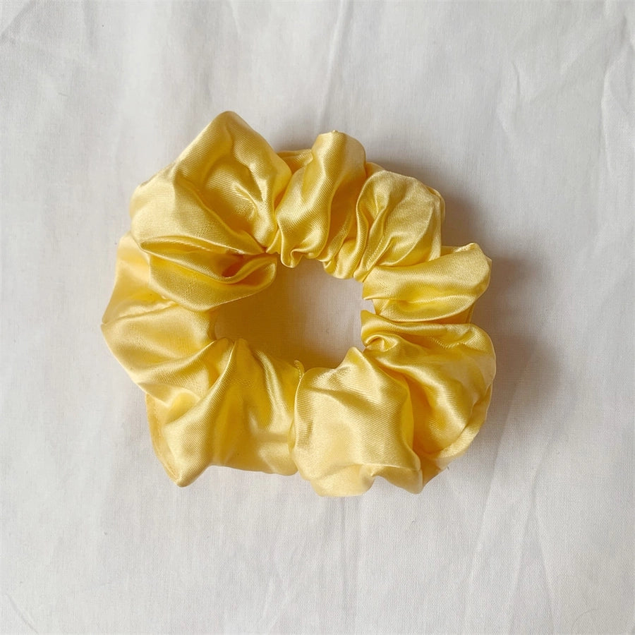 simple style solid color cloth handmade hair tie