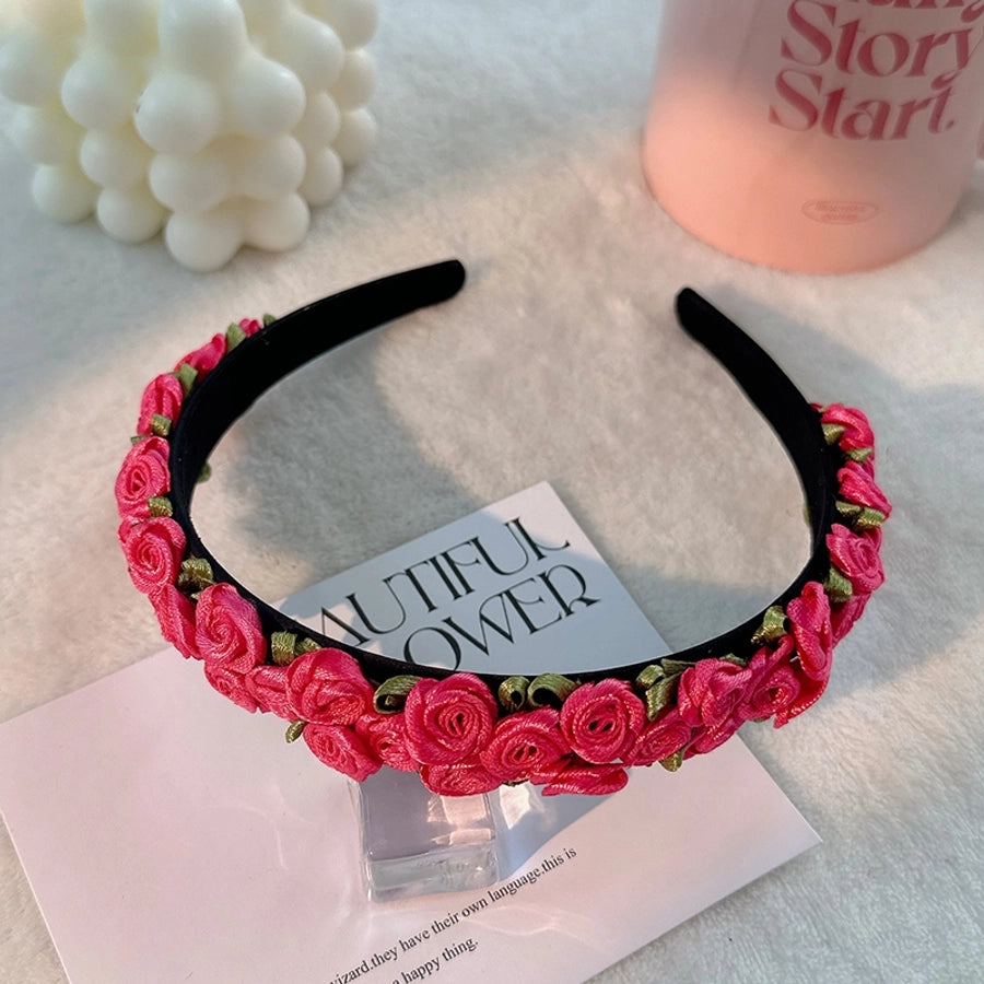 sweet flower cloth hair band