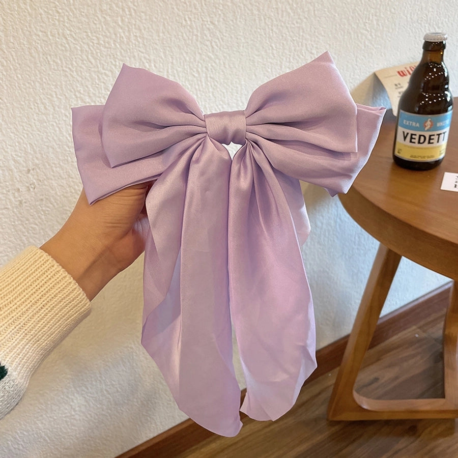 fashion bow knot cloth pleated hair clip 1 piece