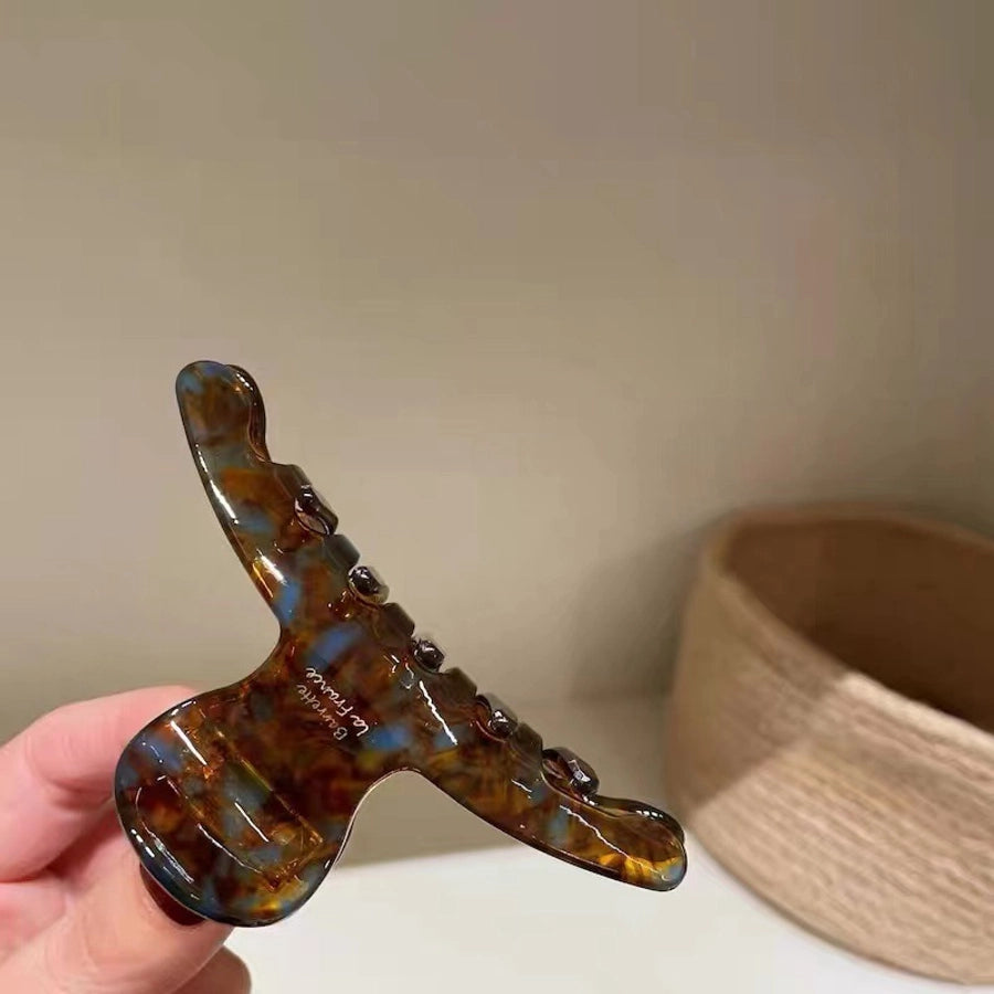 elegant solid color acetic acid sheets hair claws