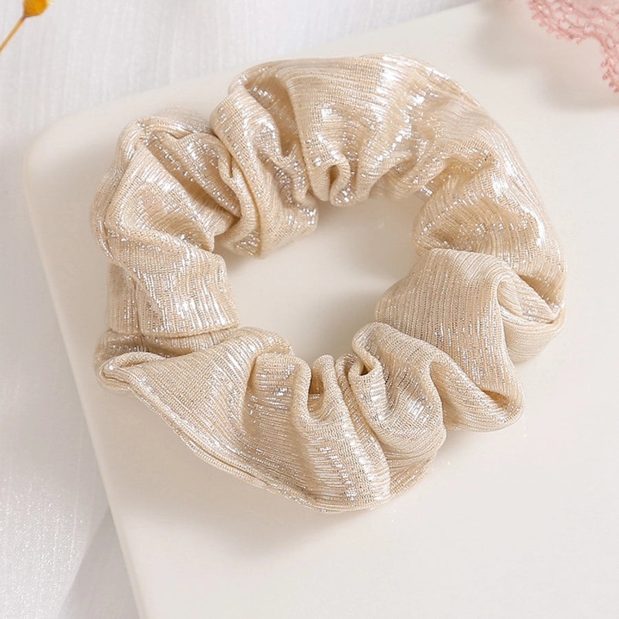 Women's Elegant Simple Style Solid Color Cloth Hair Tie