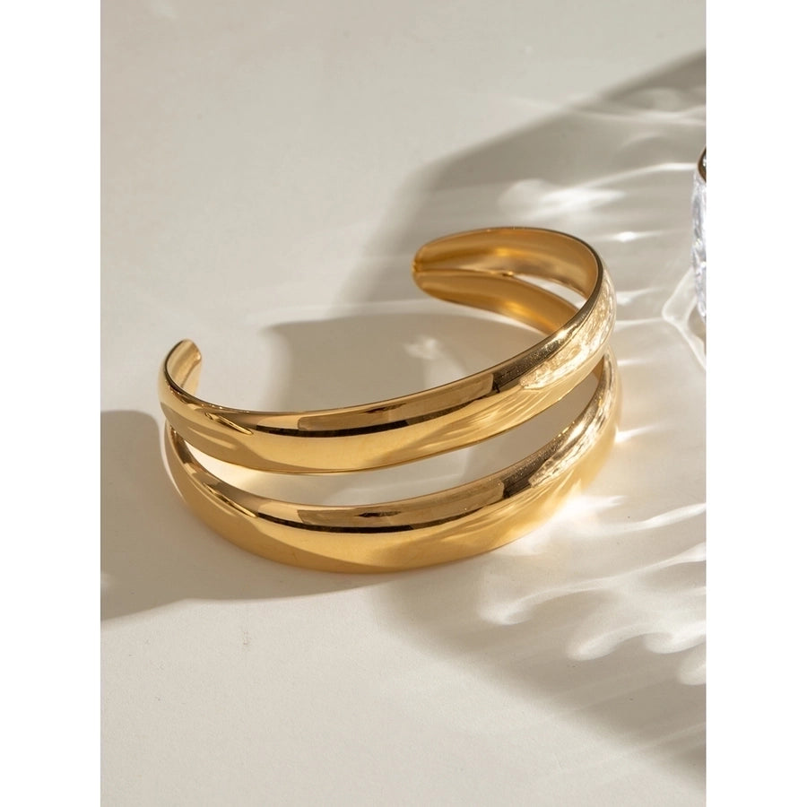 Simple Style Classic Style Geometric 304 Stainless Steel Bangle In Bulk