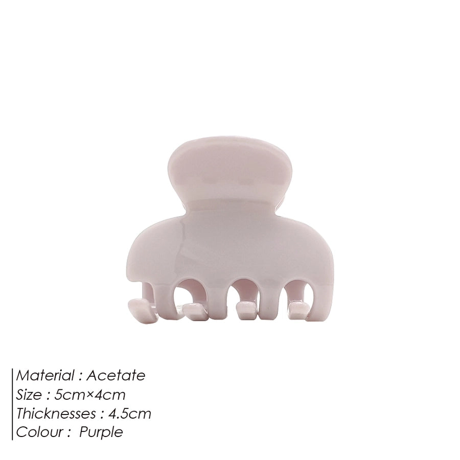 Women's Cute Simple Style Solid Color Acetic acid sheets Hair Claws