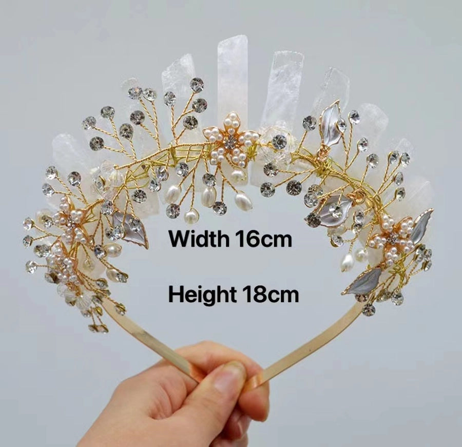 Women's Simple Style Classic Style Color Block Alloy Inlay Crystal Rhinestones Hair Band