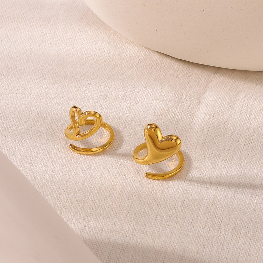 Jewelry Vintage Style Simple Style Geometric 304 Stainless Steel 18K Gold Plated Open Rings