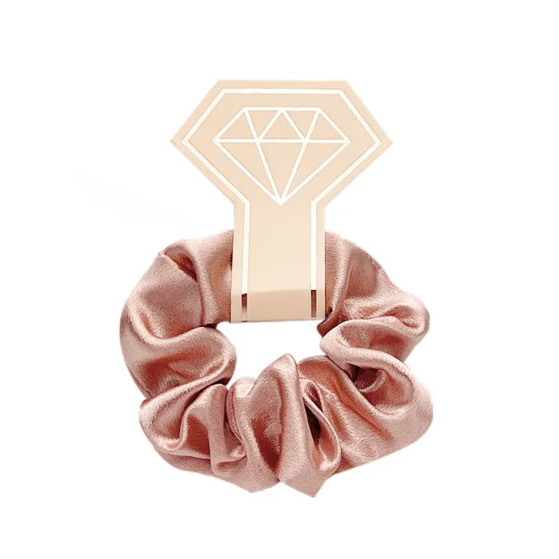 Women's Casual Simple Style Streetwear Solid Color satin Rib-Knit Hair Tie