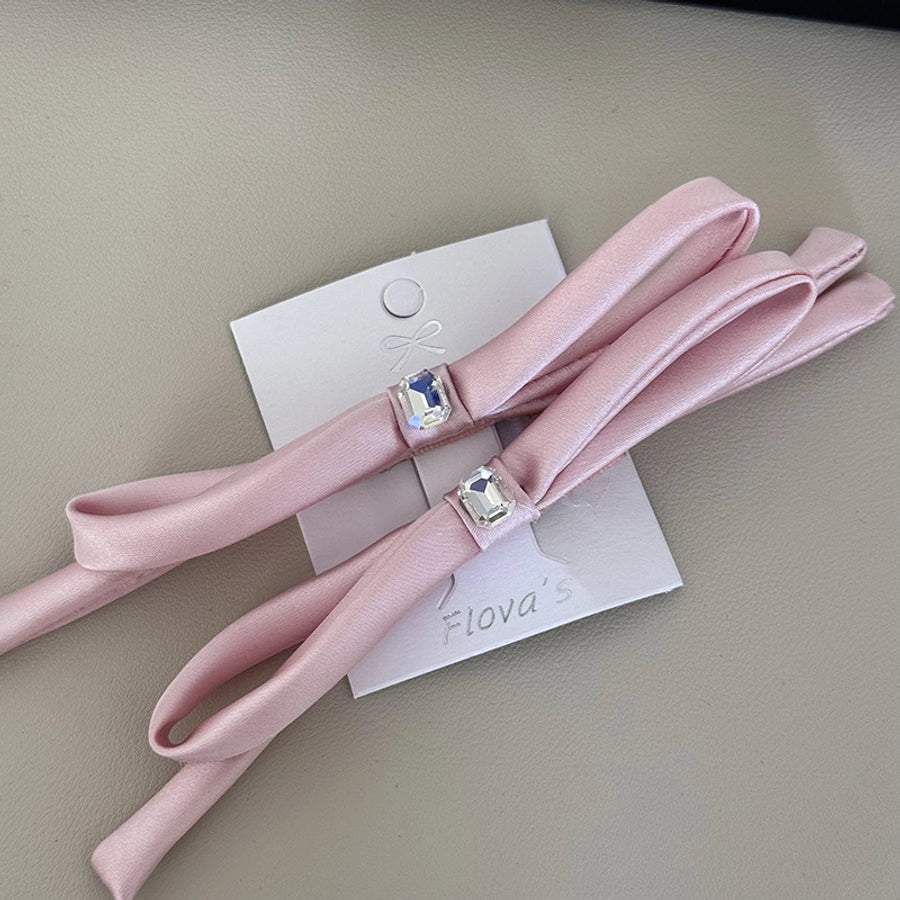 Women's Sweet Simple Style Bow Knot Cloth Hair Clip Hair Tie