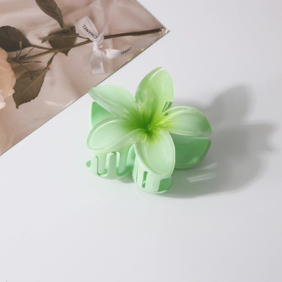 colorful egg flower hairpin flower gripper retro women's side gripper half gripper back head shark clip