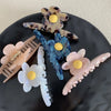 Women's Korean Style Flower Acetic acid sheets Hair Claws