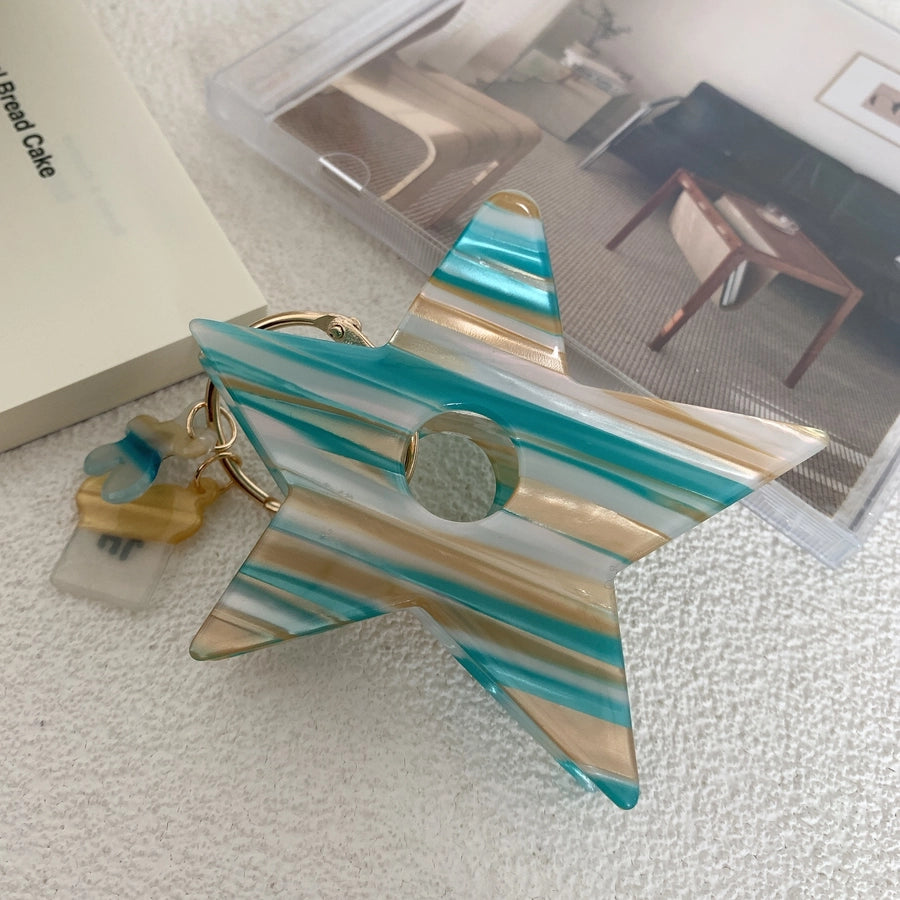 simple style star acetic acid sheets hair claws