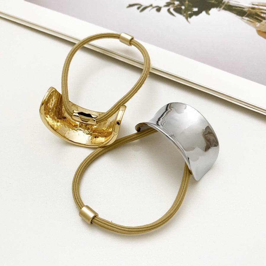 Women's Simple Style Geometric Alloy Plating Hair Tie