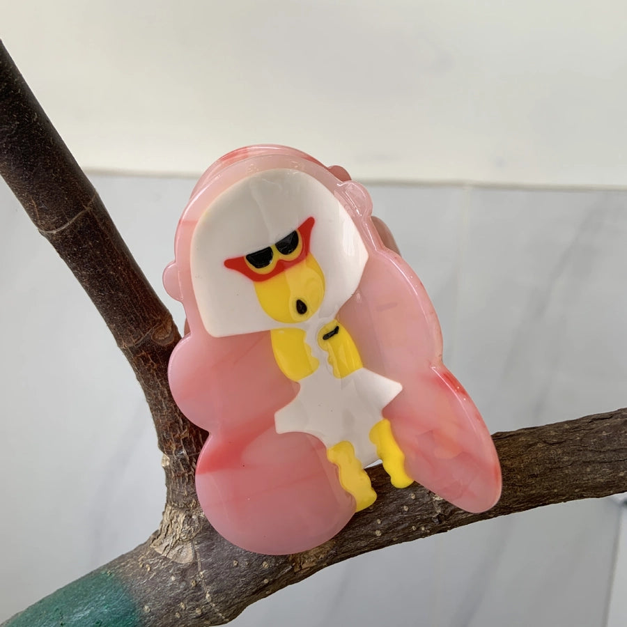 Women's Cartoon Style Solid Color Acetic acid sheets Hair Claws