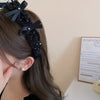 Women's Simple Style Solid Color Imitation Pearl Cloth Hair Band