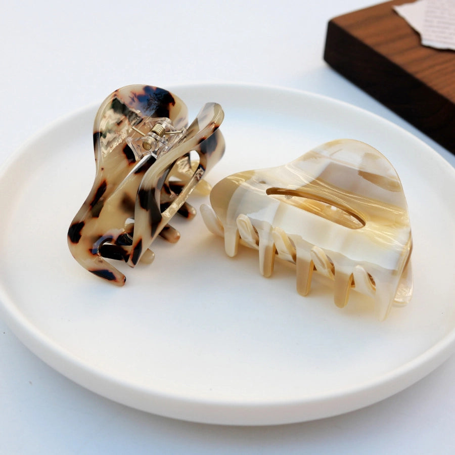 fashion tortoiseshell hollow semicircle hair clip simple hairpin